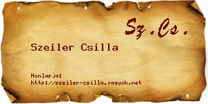 Szeiler Csilla névjegykártya