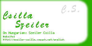 csilla szeiler business card